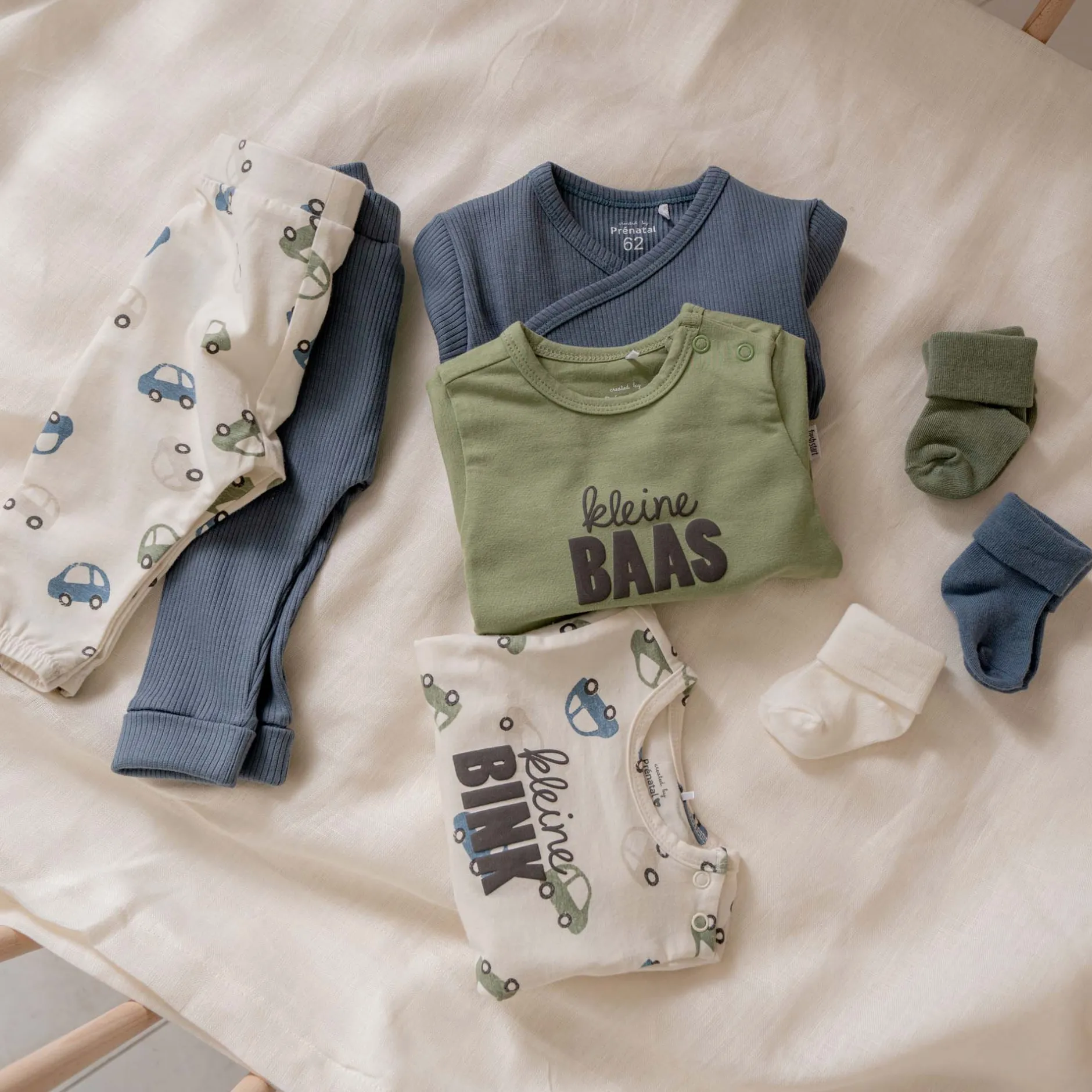 Shirts & Blouses|Shirts & Blouses*Prénatal newborn shirt lange mouwen tekst wit Ivory White