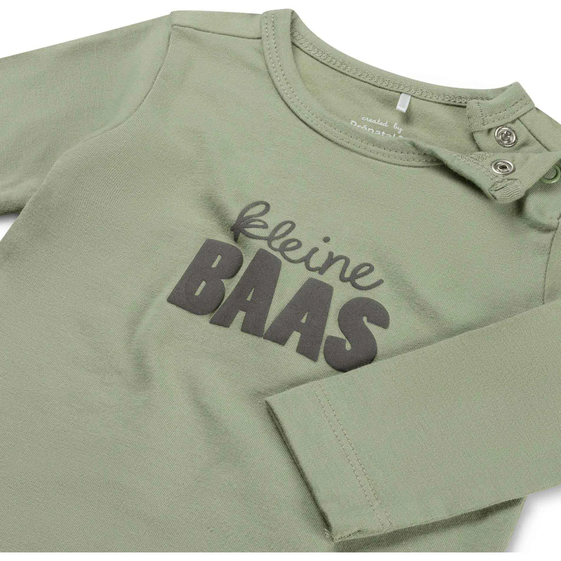 Shirts & Blouses|Shirts & Blouses*Prénatal newborn shirt lange mouwen tekst groen Green Shade