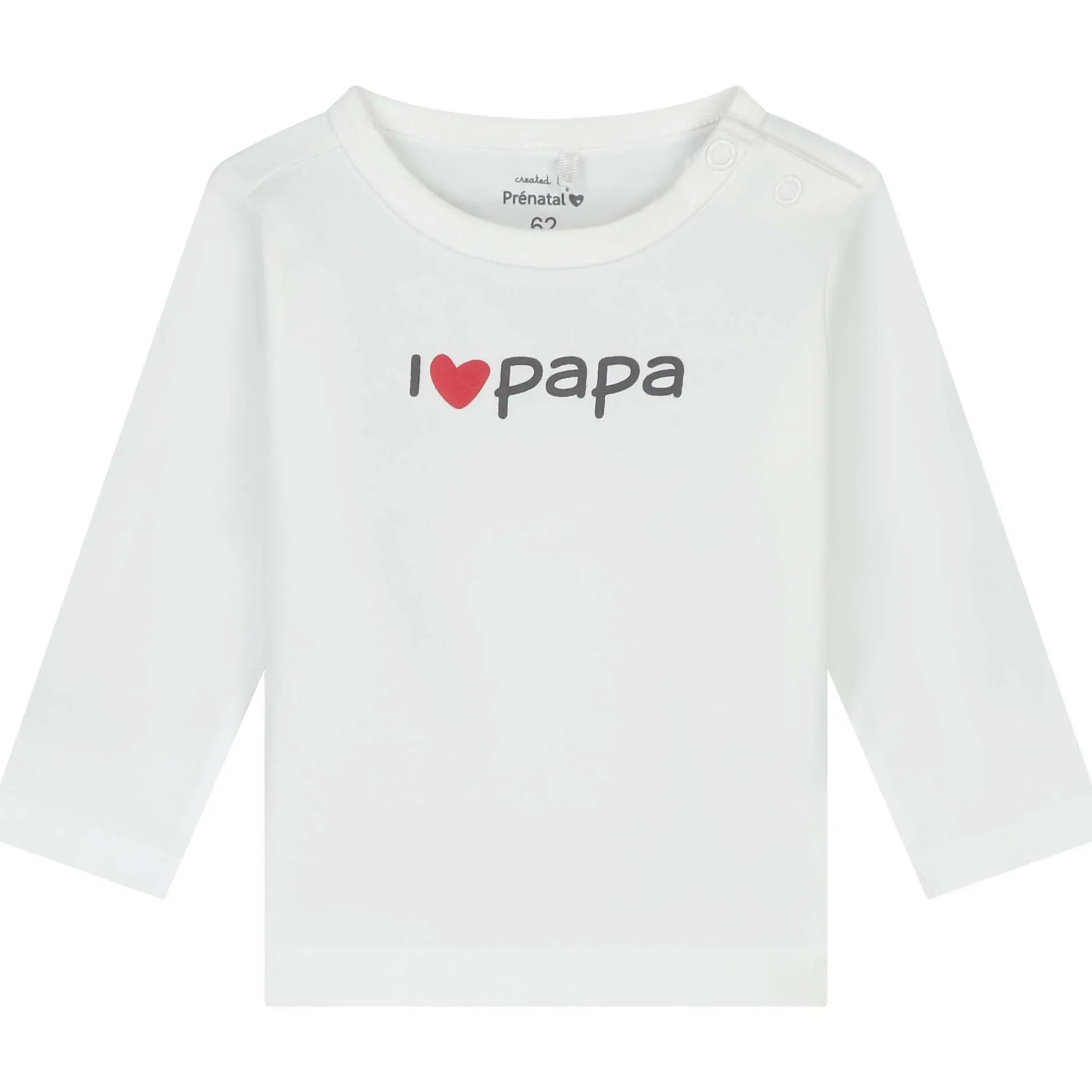 Shirts & Blouses|Shirts & Blouses*Prénatal newborn shirt papa lange mouwen tekst wit Ivory White