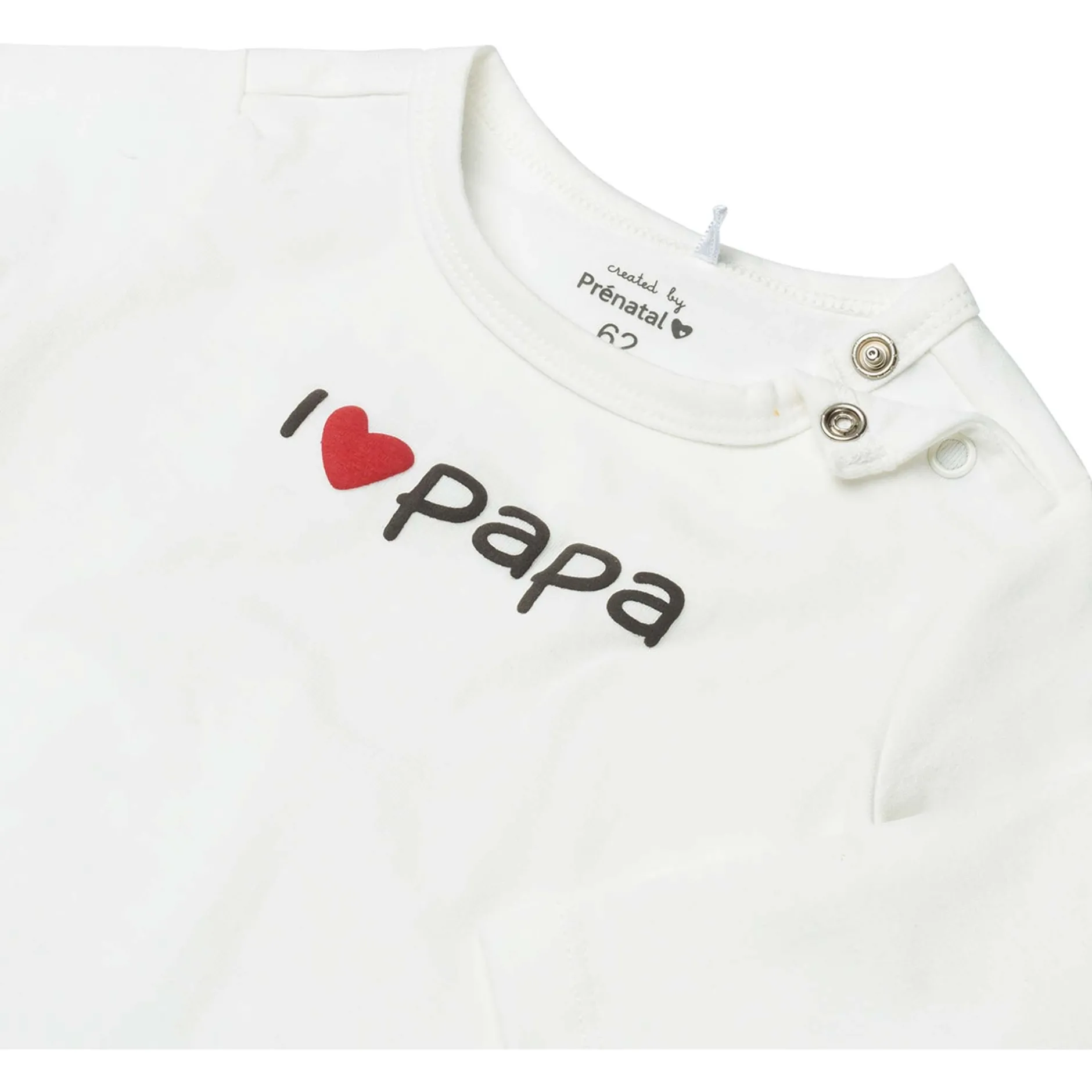 Shirts & Blouses|Shirts & Blouses*Prénatal newborn shirt papa lange mouwen tekst wit Ivory White