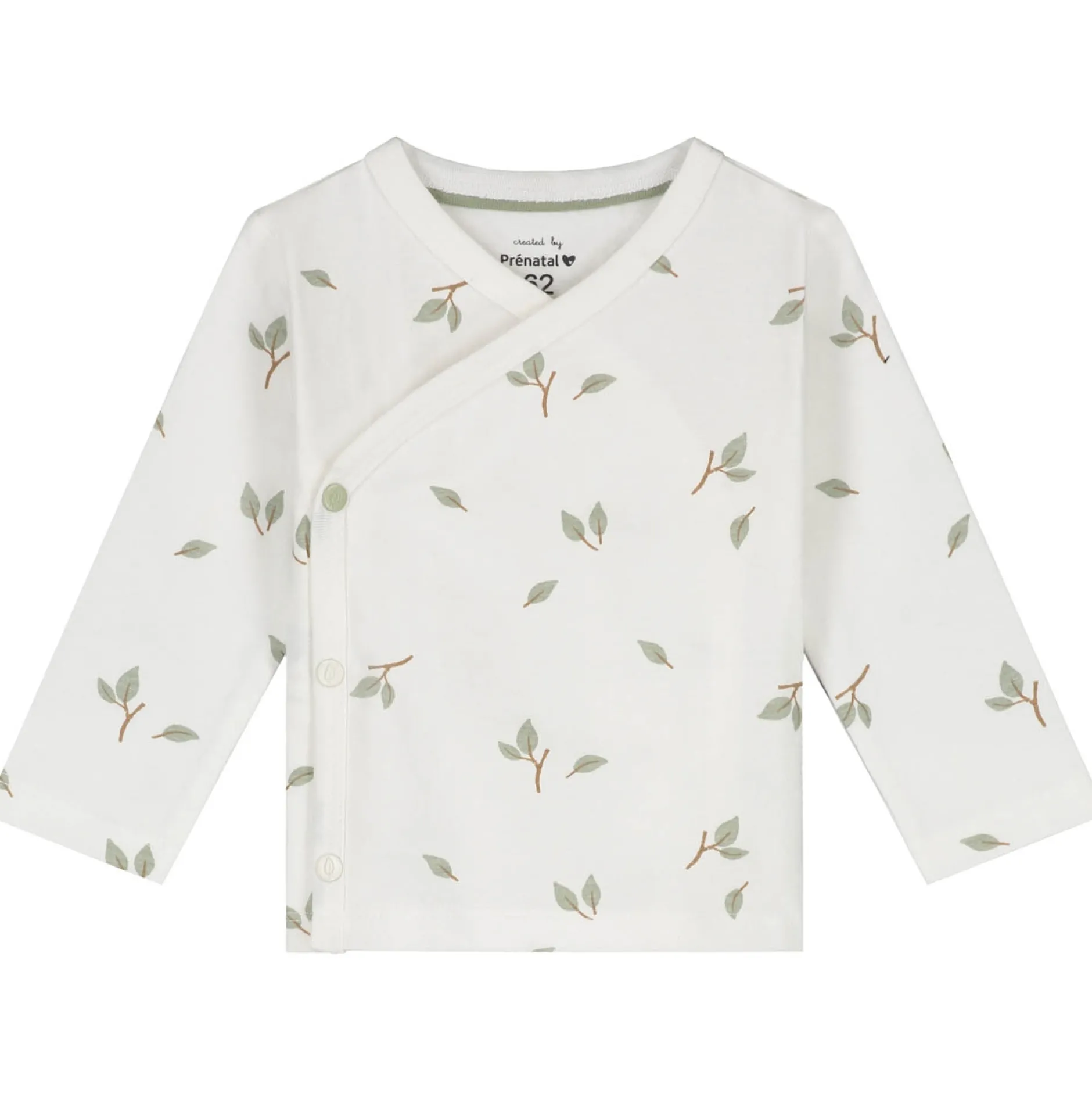 Shirts & Blouses|Shirts & Blouses*Prénatal newborn shirt Pure lange mouwen all over print wit Ivory White