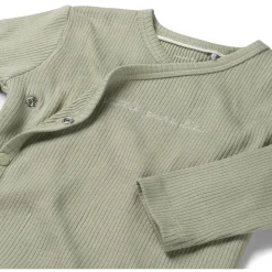 Shirts & Blouses|Shirts & Blouses*Prénatal newborn shirt rib Pure lange mouwen effen groen LightGreenshade