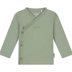 Shirts & Blouses|Shirts & Blouses*Prénatal newborn shirt rib lange mouwen effen groen Green Shade