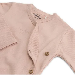 Shirts & Blouses|Shirts & Blouses*Prénatal newborn shirt rib lange mouwen effen roze Pink Shade