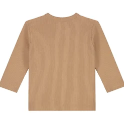 Shirts & Blouses|Shirts & Blouses*Prénatal newborn shirt rib Pure lange mouwen effen bruin Dark Sand Brown