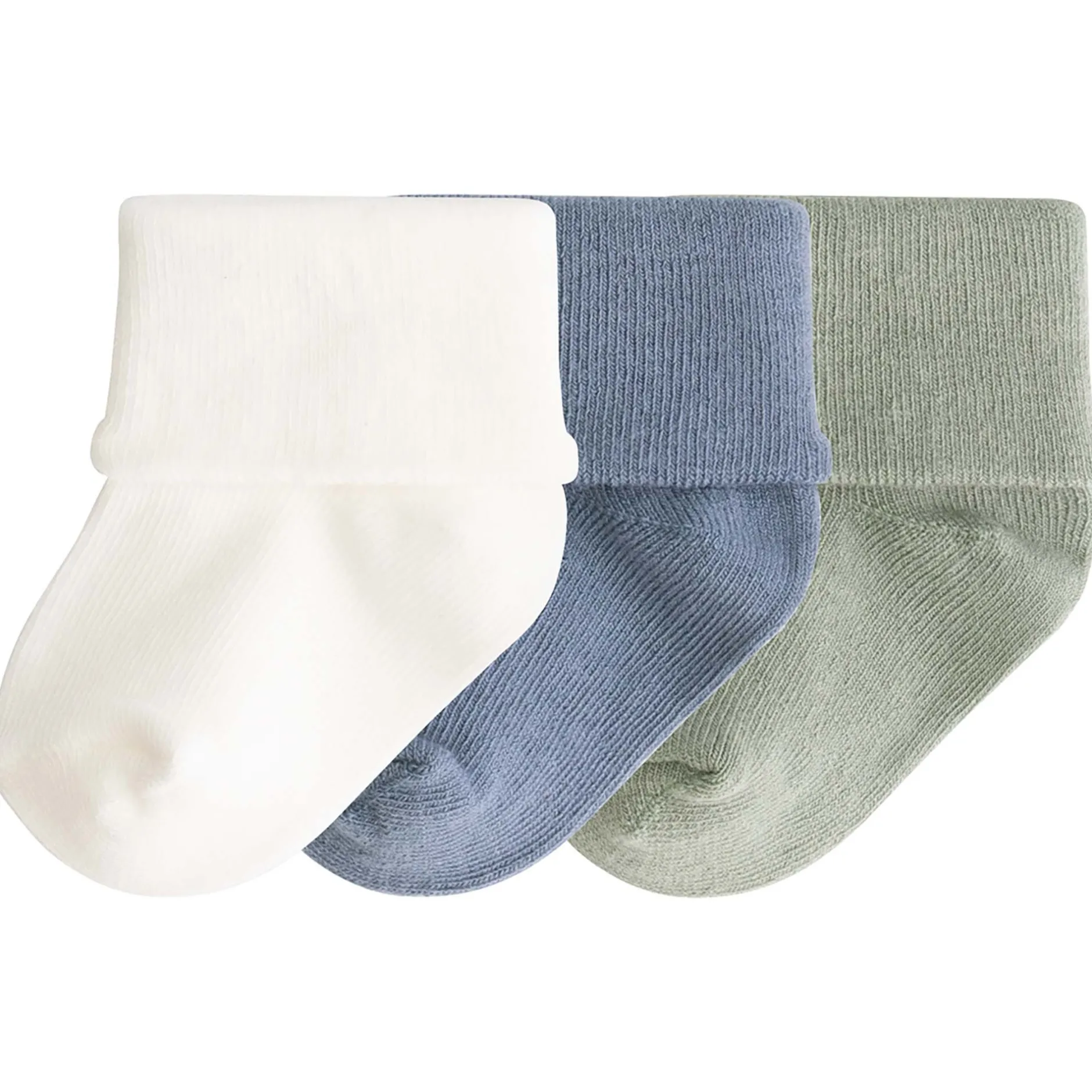 Sokjes & Slofjes*Prénatal newborn sokken 3 paar groen Green Shade