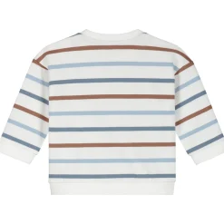 Truien & Vesten|Truien & Sweaters*Prénatal newborn sweater lange mouwen strepen multi Ivory White