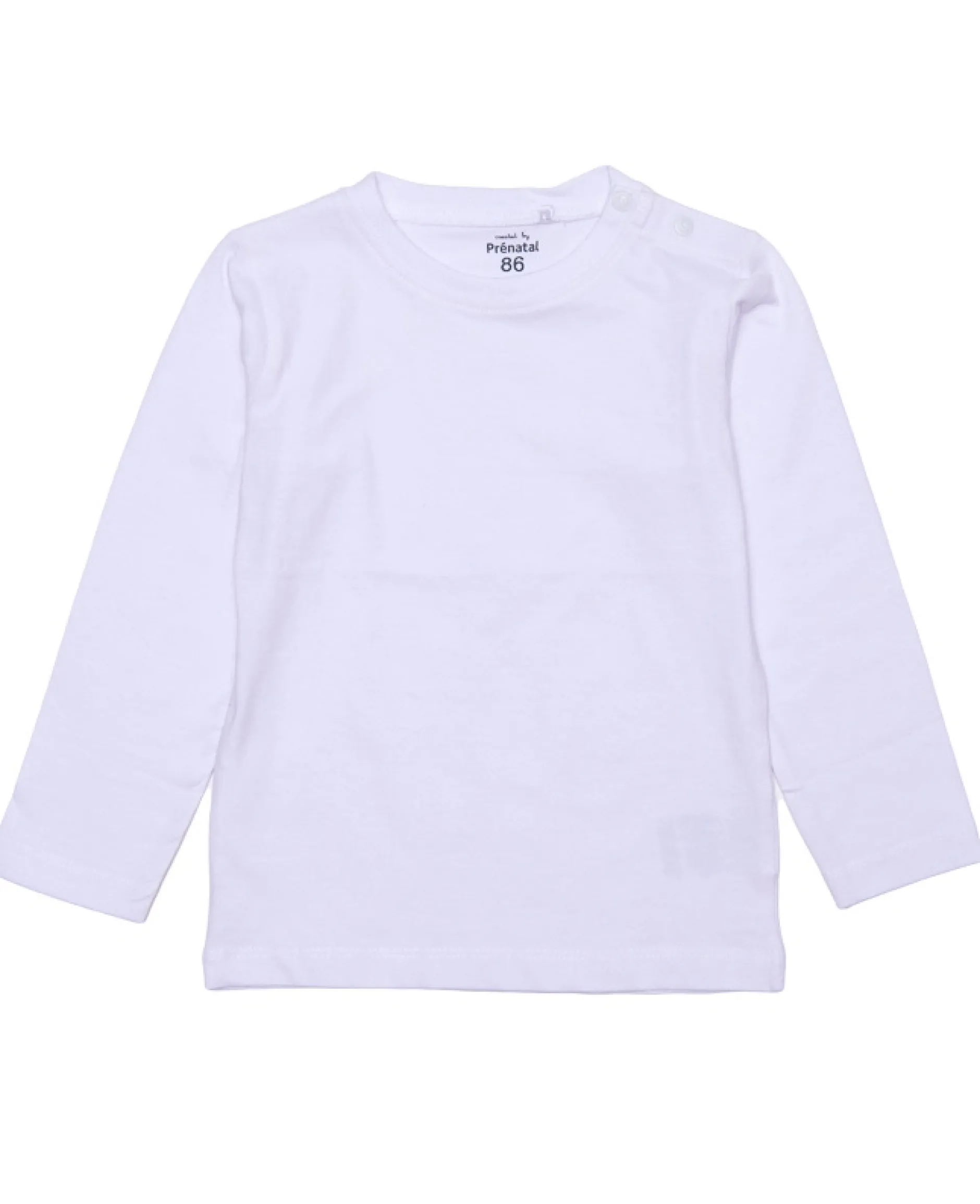 Shirts & Blouses|Shirts & Blouses*Prénatal peuter basis shirt lange mouwen effen wit White