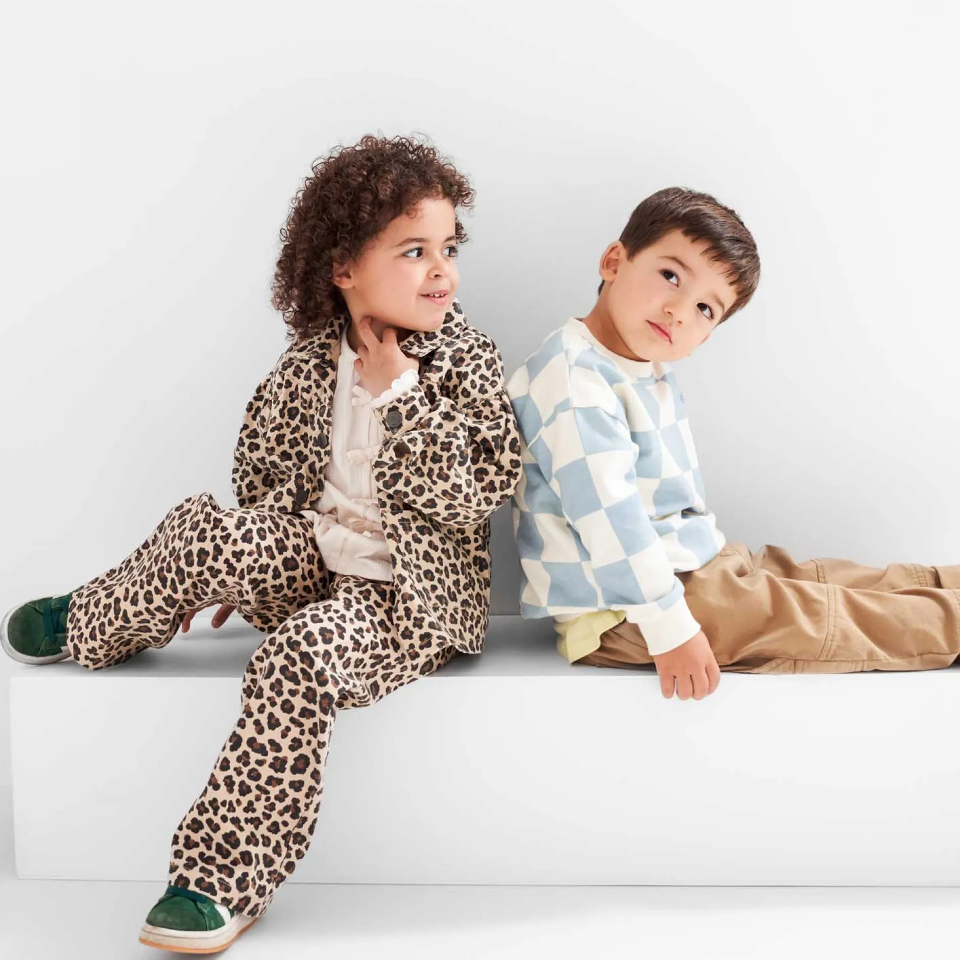 Truien & Vesten|Shirts & Blouses*Prénatal peuter blouse, gilet & broek Dark Off-White
