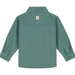 Shirts & Blouses|Shirts & Blouses*Prénatal peuter blouse lange mouwen effen groen Dark Green Blue