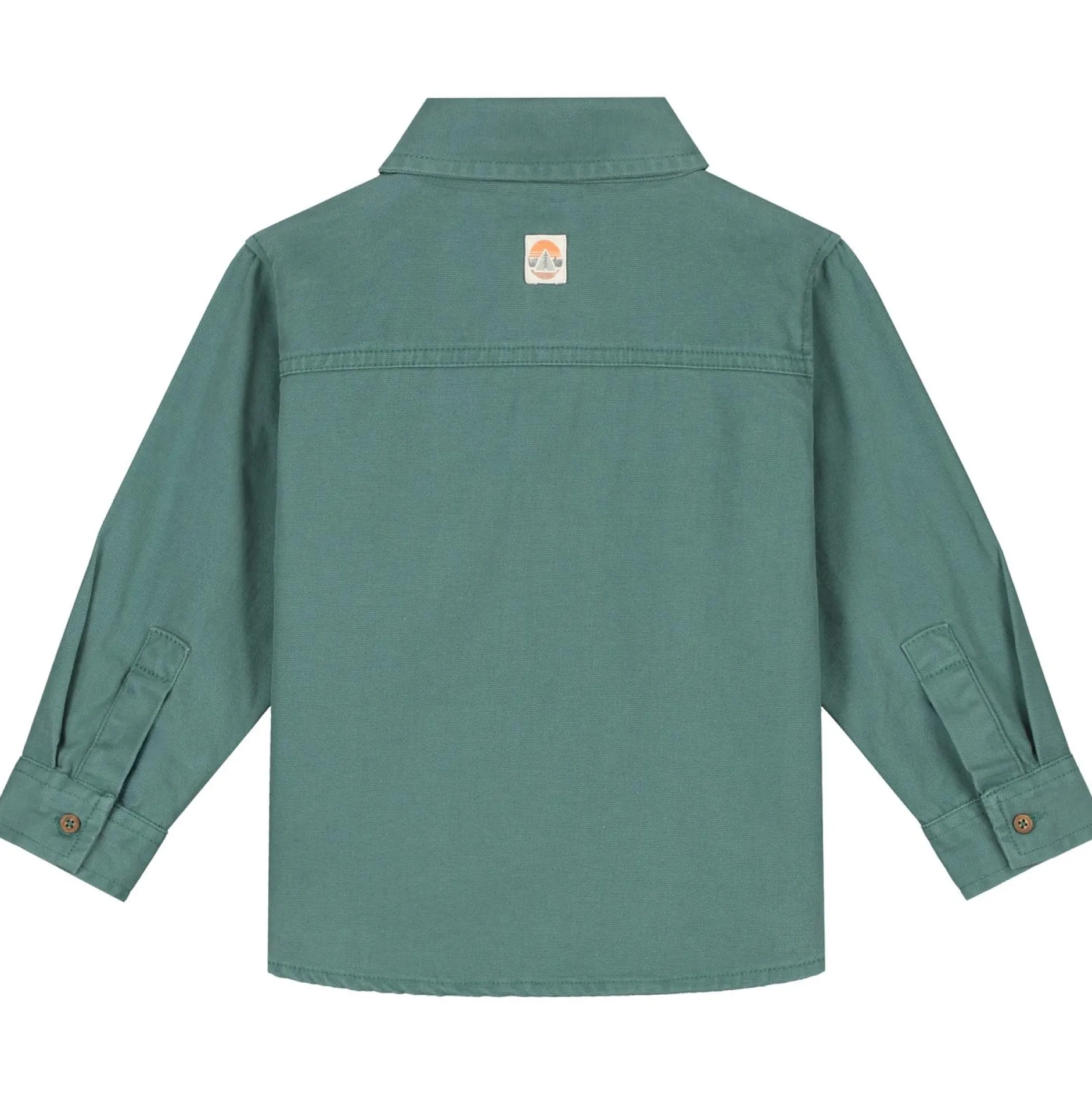 Shirts & Blouses|Shirts & Blouses*Prénatal peuter blouse lange mouwen effen groen Dark Green Blue