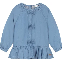 Shirts & Blouses|Shirts & Blouses*Prénatal peuter blouse lange mouwen effen blauw Mid Blue Denim