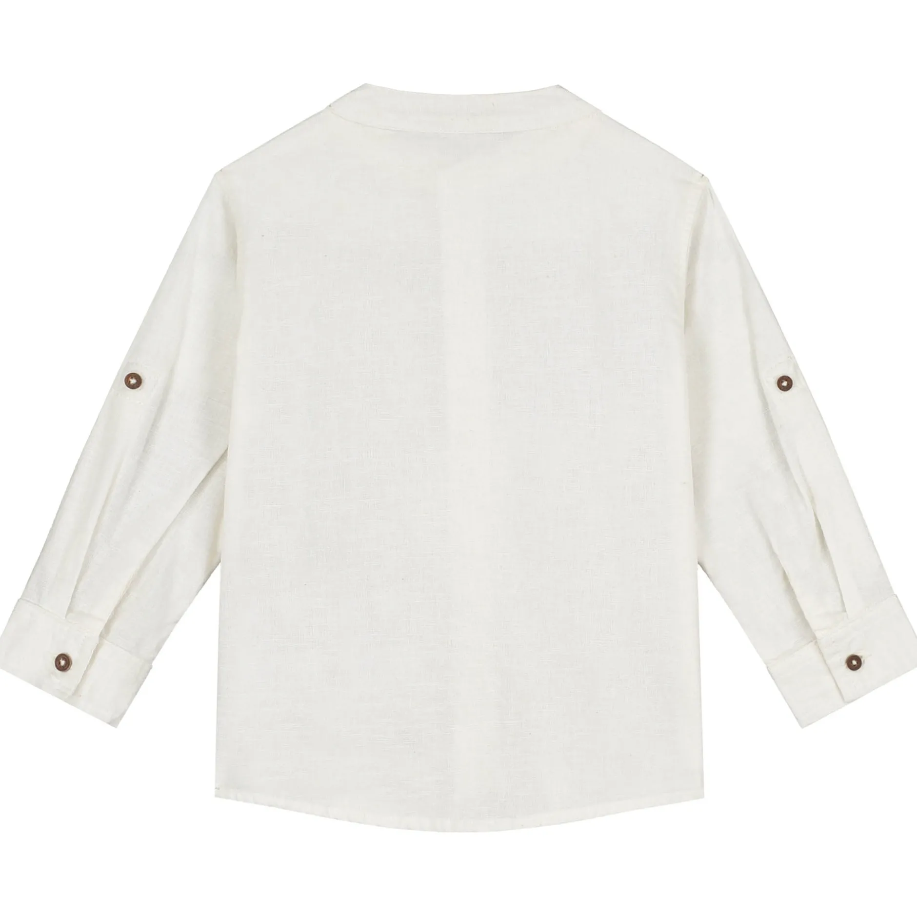Shirts & Blouses|Shirts & Blouses*Prénatal peuter blouse lange mouwen effen wit Dark Off-White