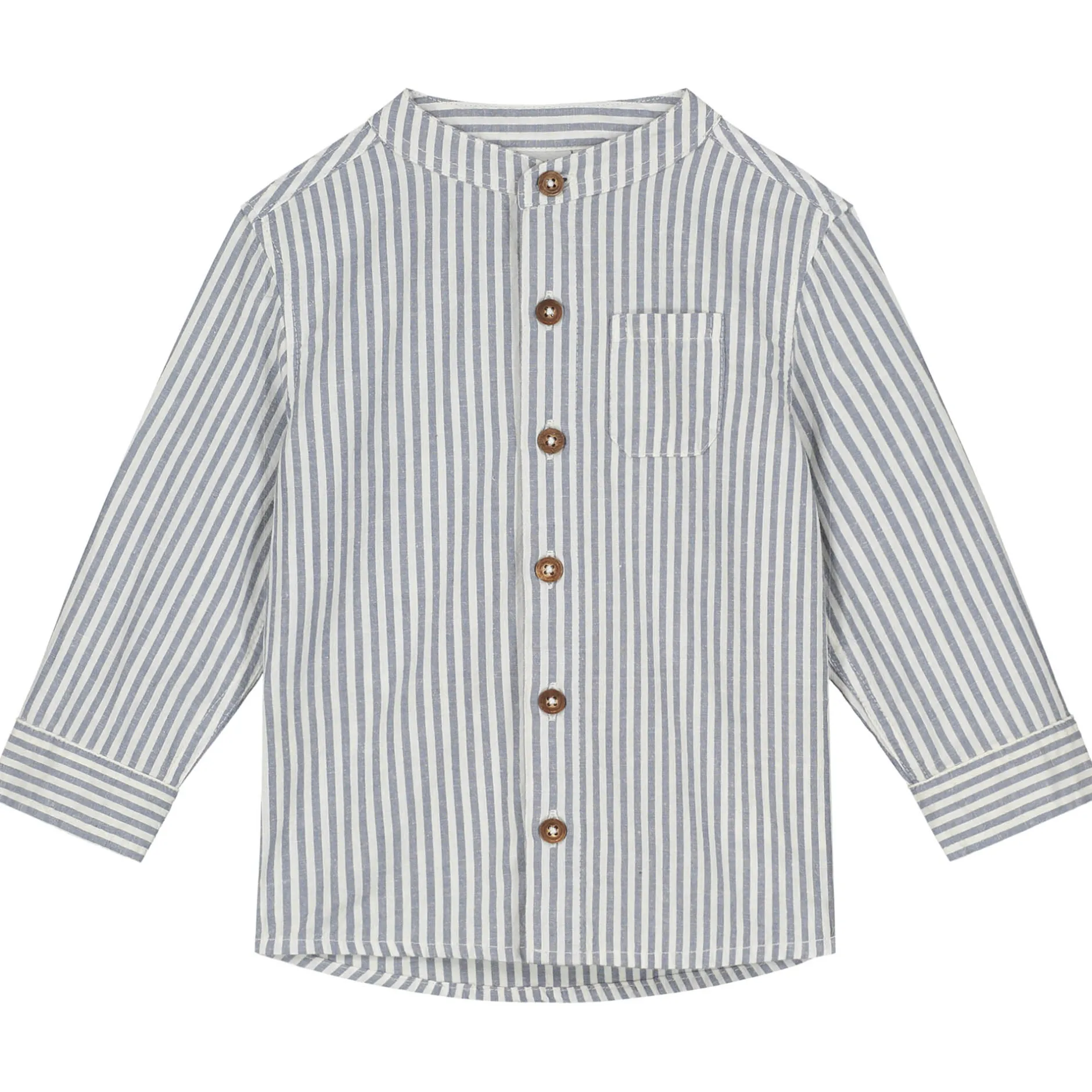 Shirts & Blouses|Shirts & Blouses*Prénatal peuter blouse lange mouwen strepen blauw Dark Milky Blue