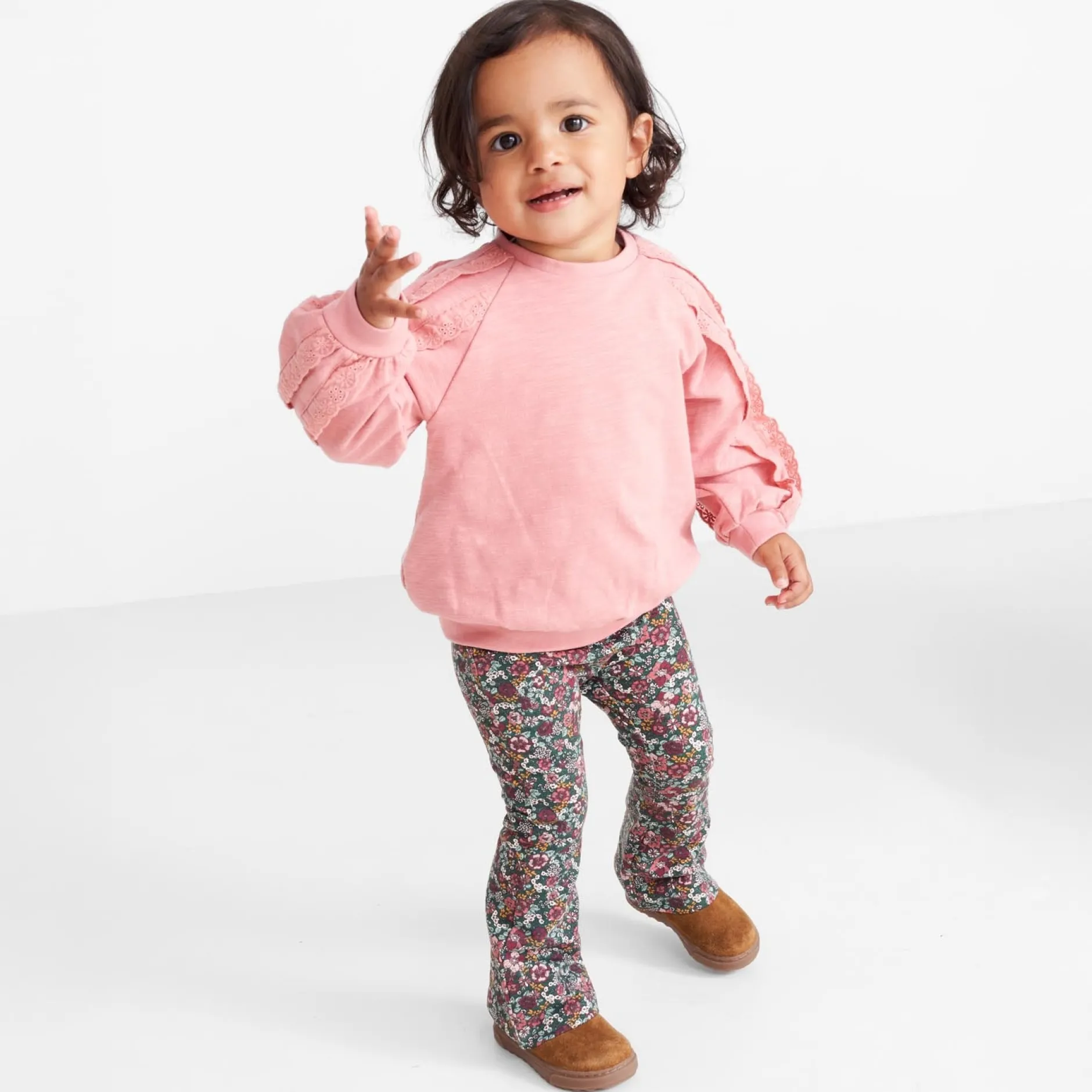 Broeken & Leggings|Broeken & Leggings*Prénatal peuter broek bloemen multi Dark Bottle Green