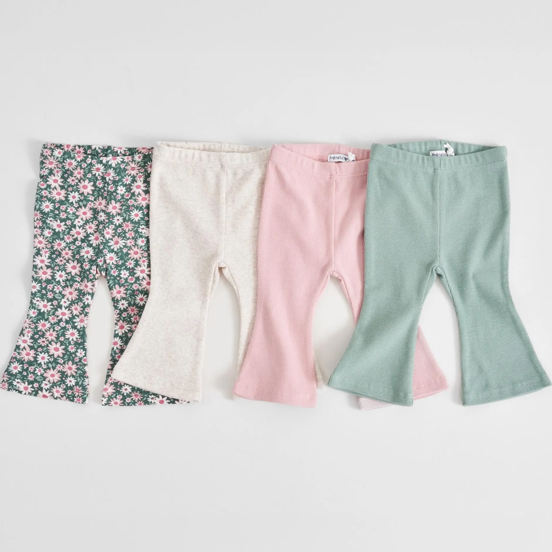 Broeken & Leggings|Broeken & Leggings*Prénatal peuter broek effen groen Dark Mint Green