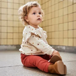 Broeken & Leggings|Broeken & Leggings*Prénatal peuter broek effen oranje Orange Brown
