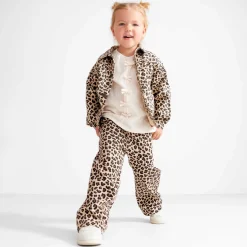 Broeken & Leggings|Broeken & Leggings*Prénatal peuter broek  panterprint bruin Sandbrown