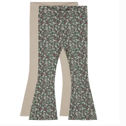 Broeken & Leggings|Broeken & Leggings*Prénatal peuter broeken 2 stuks all over print beige Light Brown Melange