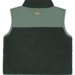 Truien & Vesten|Vesten*Prénatal peuter gilet mouwloos meerkleurig groen Leaf Gree