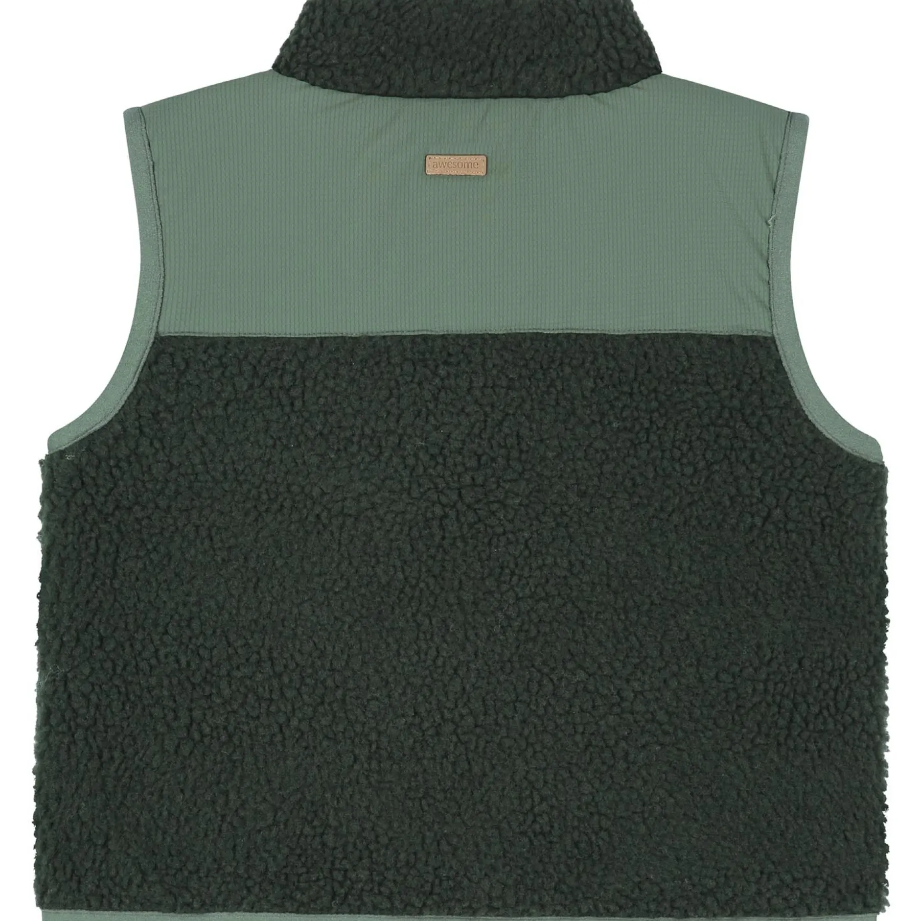 Truien & Vesten|Vesten*Prénatal peuter gilet mouwloos meerkleurig groen Leaf Gree