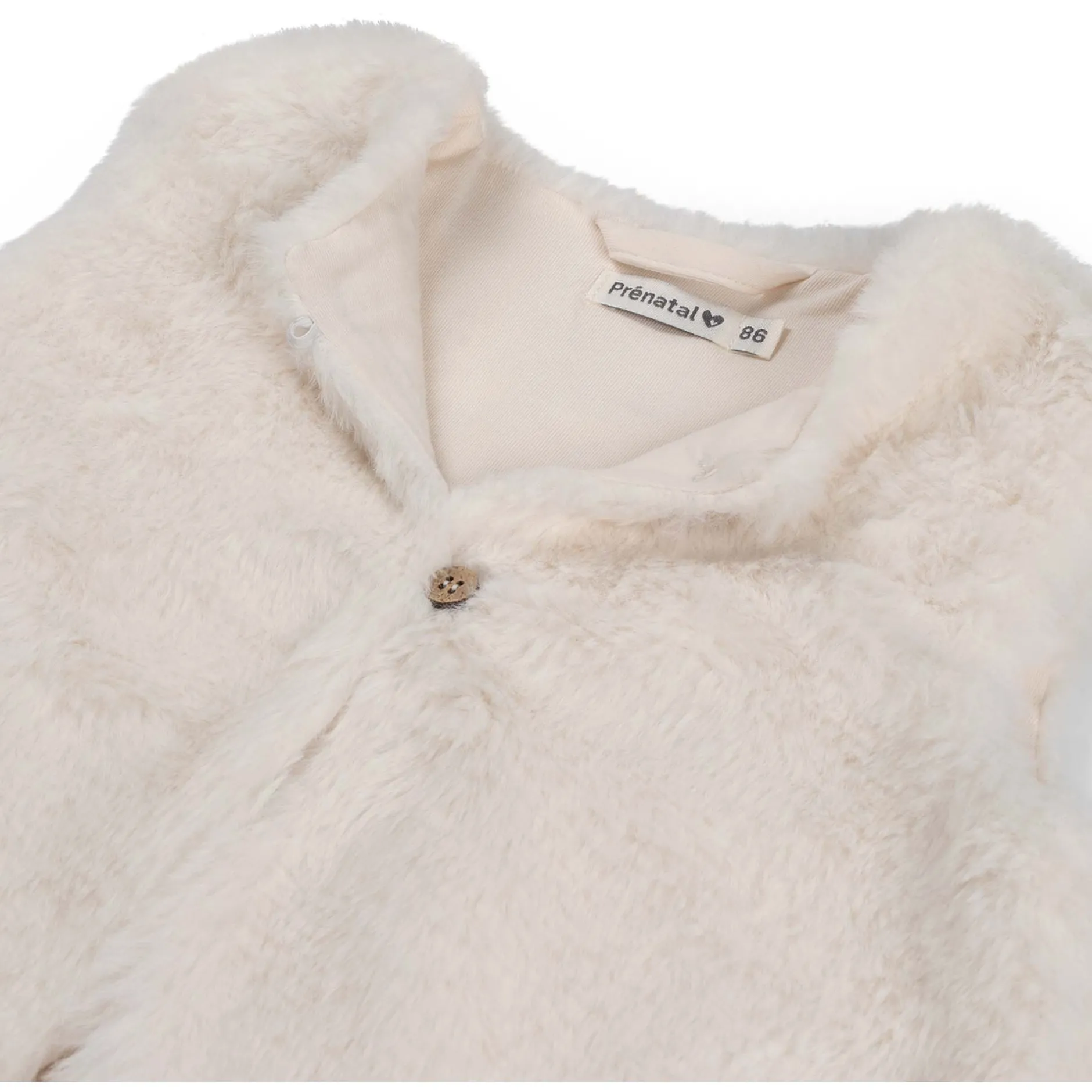 Truien & Vesten|Vesten*Prénatal peuter gilet mouwloos effen wit Dark Off-White