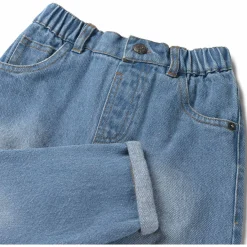 Jeans|Broeken & Tuinbroeken*Prénatal peuter jeans effen blauw Mid Blue Denim