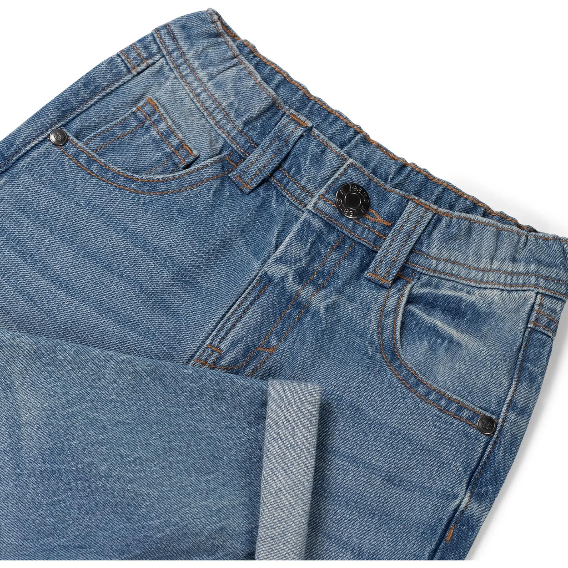 Jeans|Broeken & Tuinbroeken*Prénatal peuter jeans loose fit effen Denim