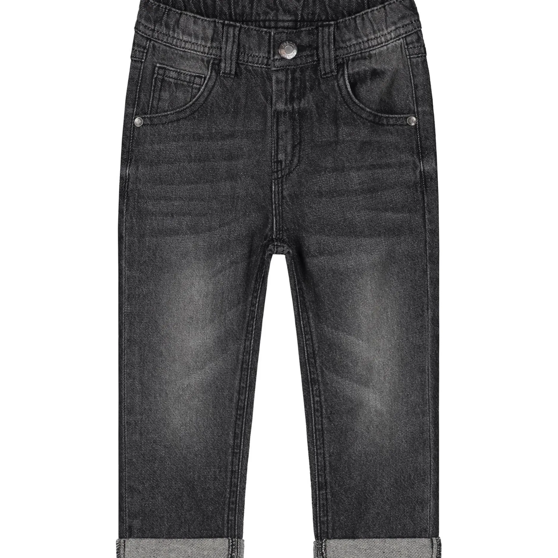 Jeans|Broeken & Tuinbroeken*Prénatal peuter jeans loose fit effen grijs Dark Grey Denim