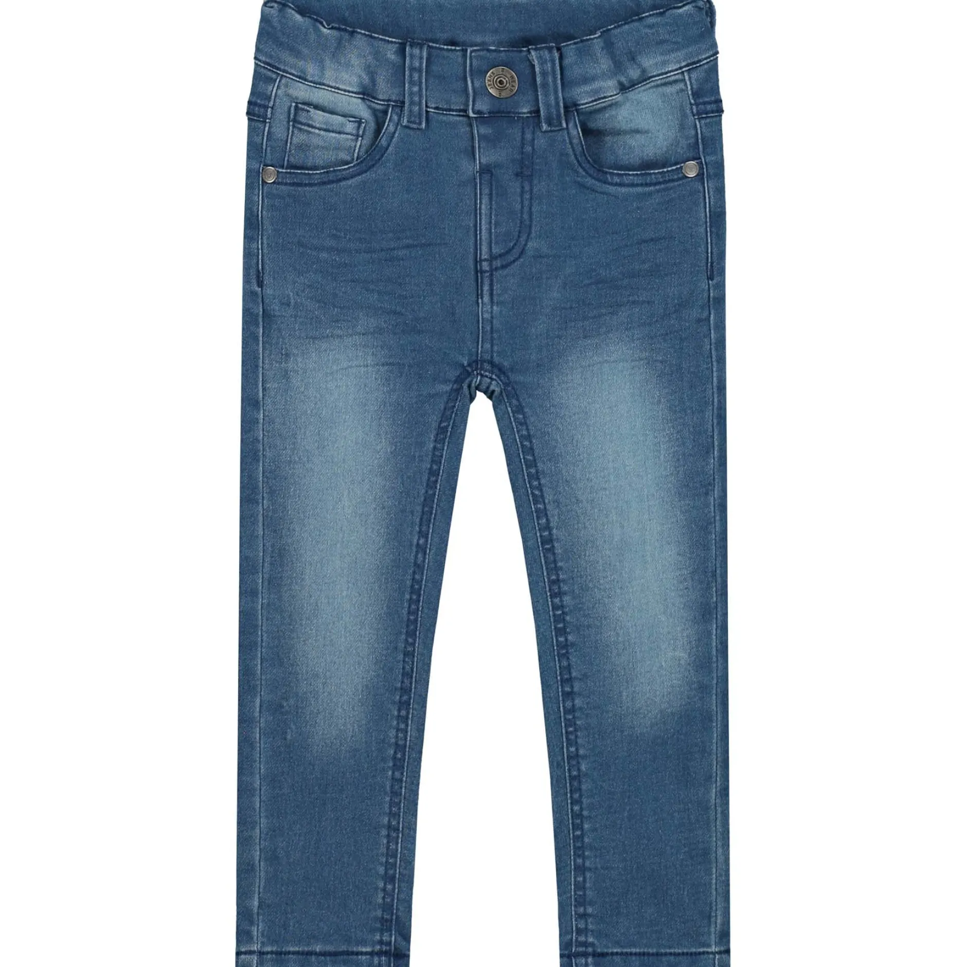 Jeans|Broeken & Tuinbroeken*Prénatal peuter jeans slim fit effen blauw Mid Blue Denim