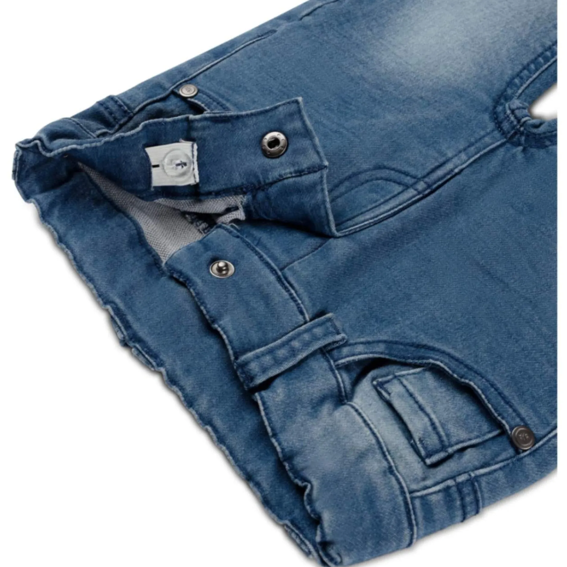 Jeans|Broeken & Tuinbroeken*Prénatal peuter jeans slim fit effen blauw Mid Blue Denim