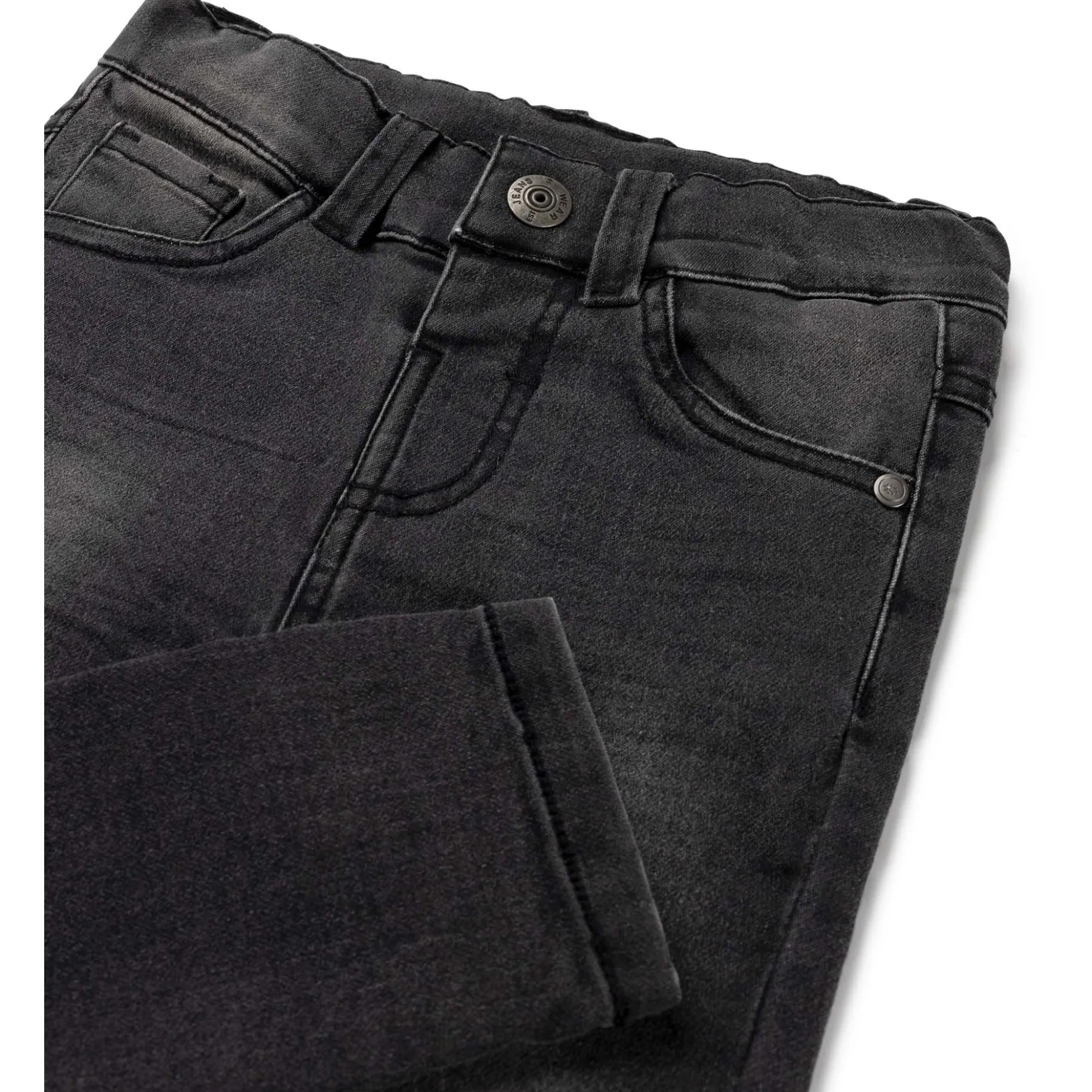 Jeans|Broeken & Tuinbroeken*Prénatal peuter jeans slim fit effen zwart Black Denim