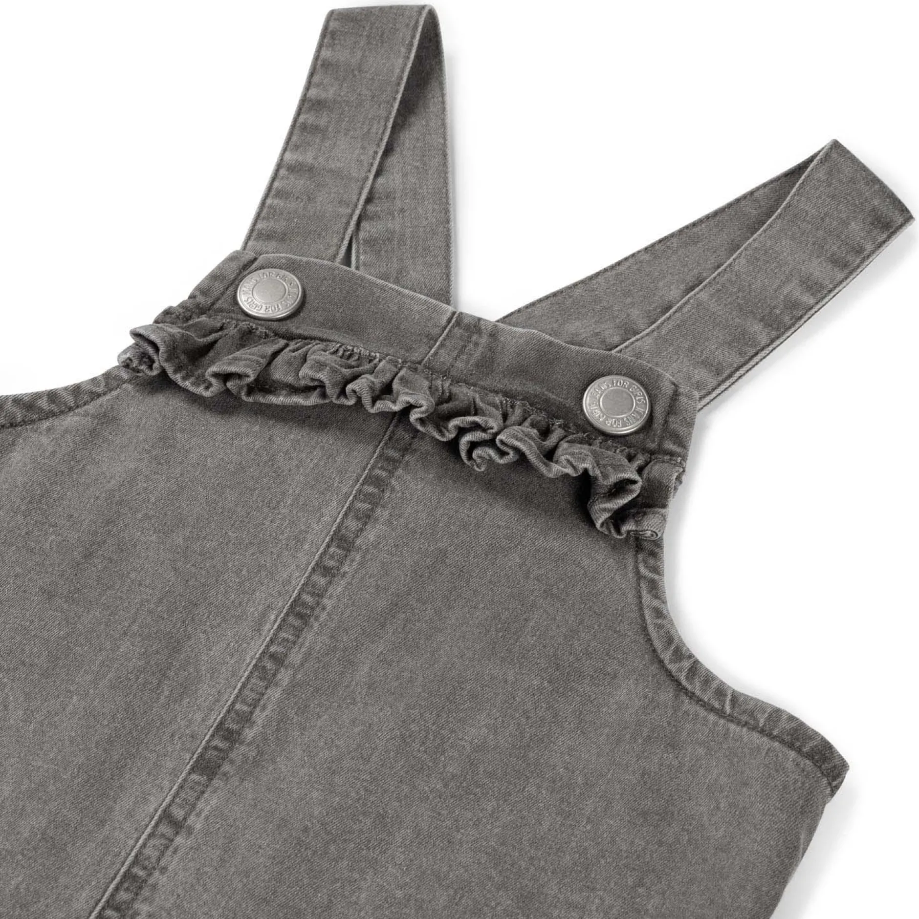 Jurken & Rokken|Jurken & Rokken*Prénatal peuter jurk effen grijs Light Grey Denim