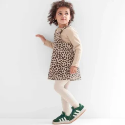 Shirts & Blouses|Jurken & Rokken*Prénatal peuter jurk panter, shirt & maillot Sandbrown