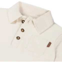 Shirts & Blouses|Shirts & Blouses*Prénatal peuter polo korte mouwen effen beige Dark Off-White