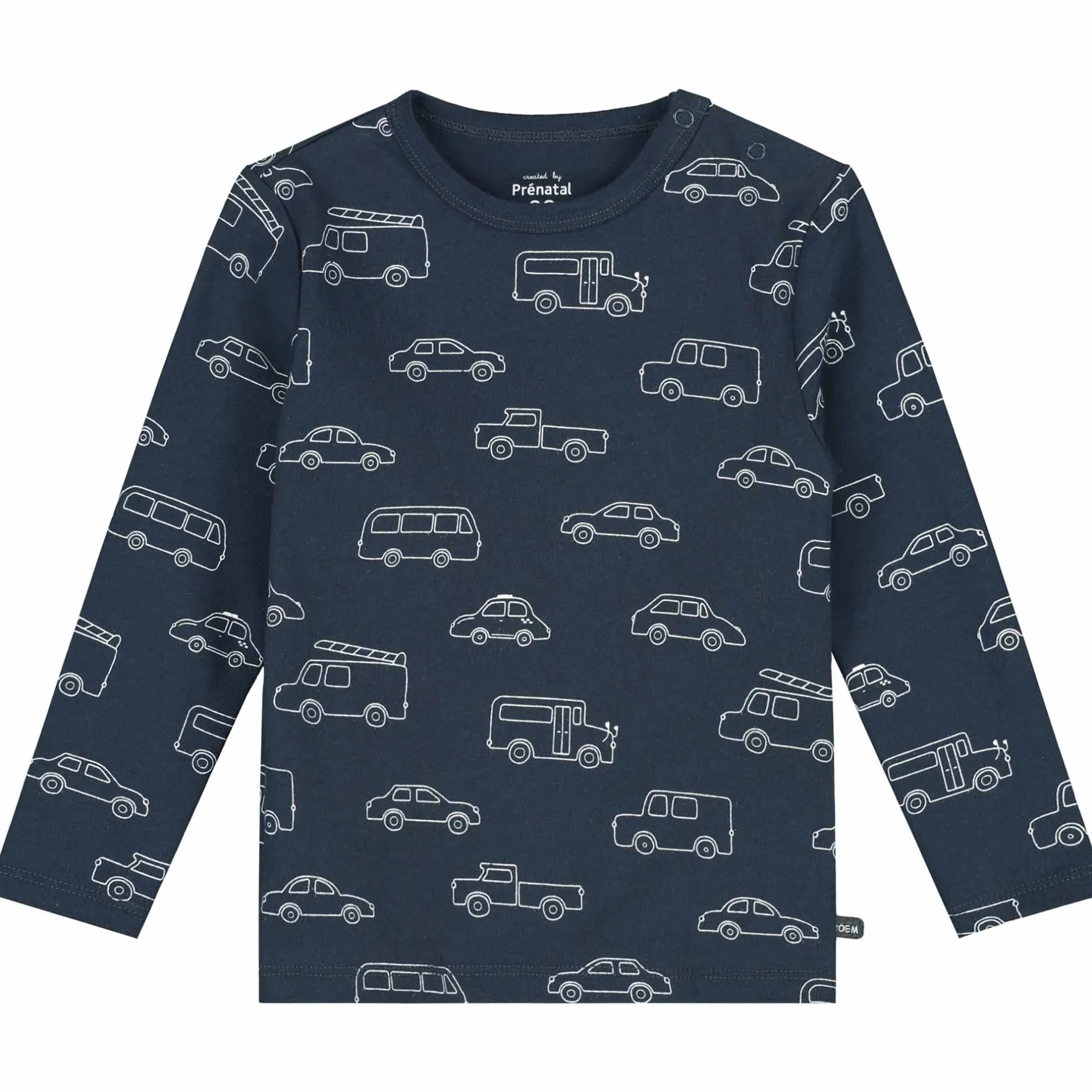 Pyjama's|Pyjama's*Prénatal peuter pyjama auto's blauw Dark Bluegrey