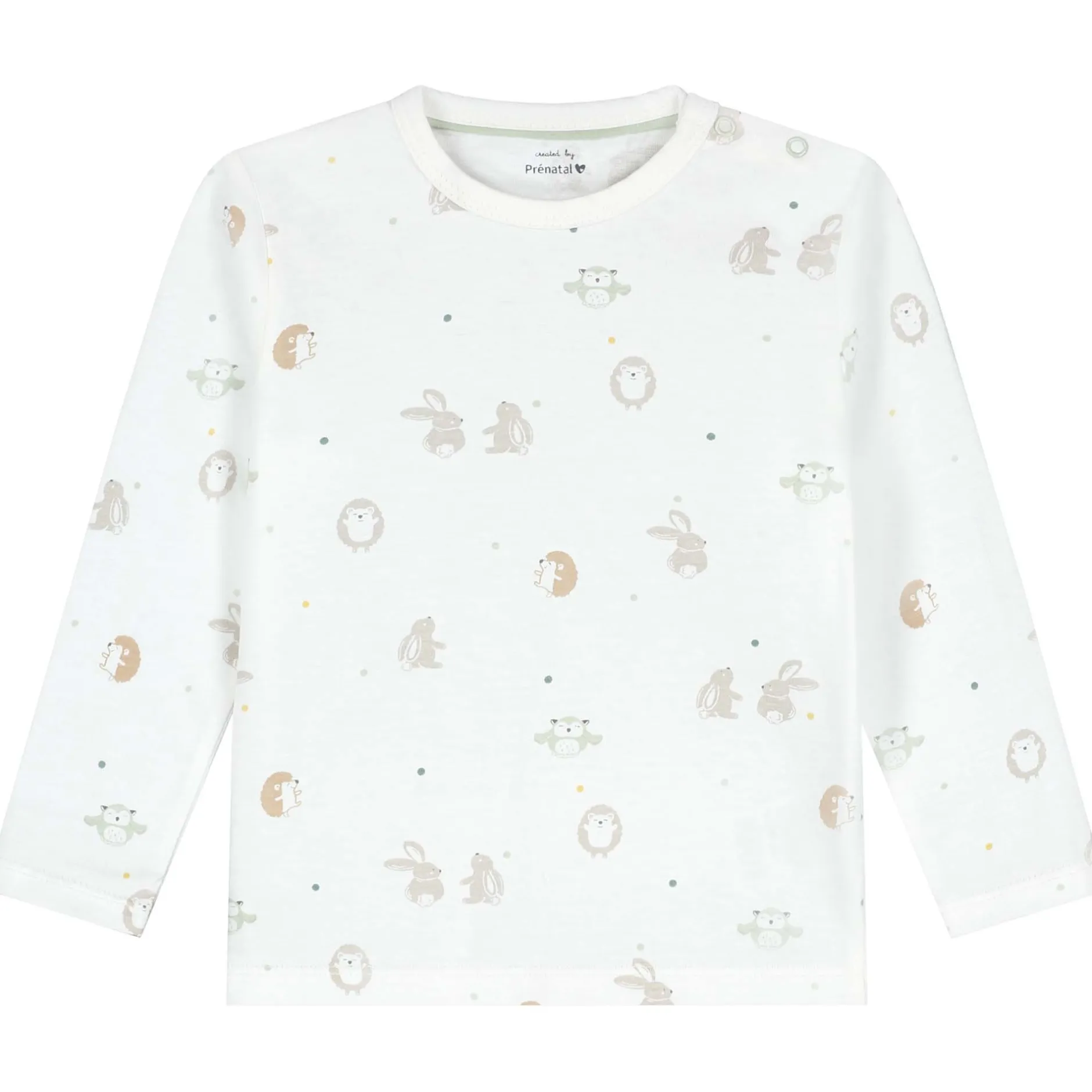 Pyjama's|Pyjama's*Prénatal peuter pyjama Kleine Vriendjes wit Ivory White