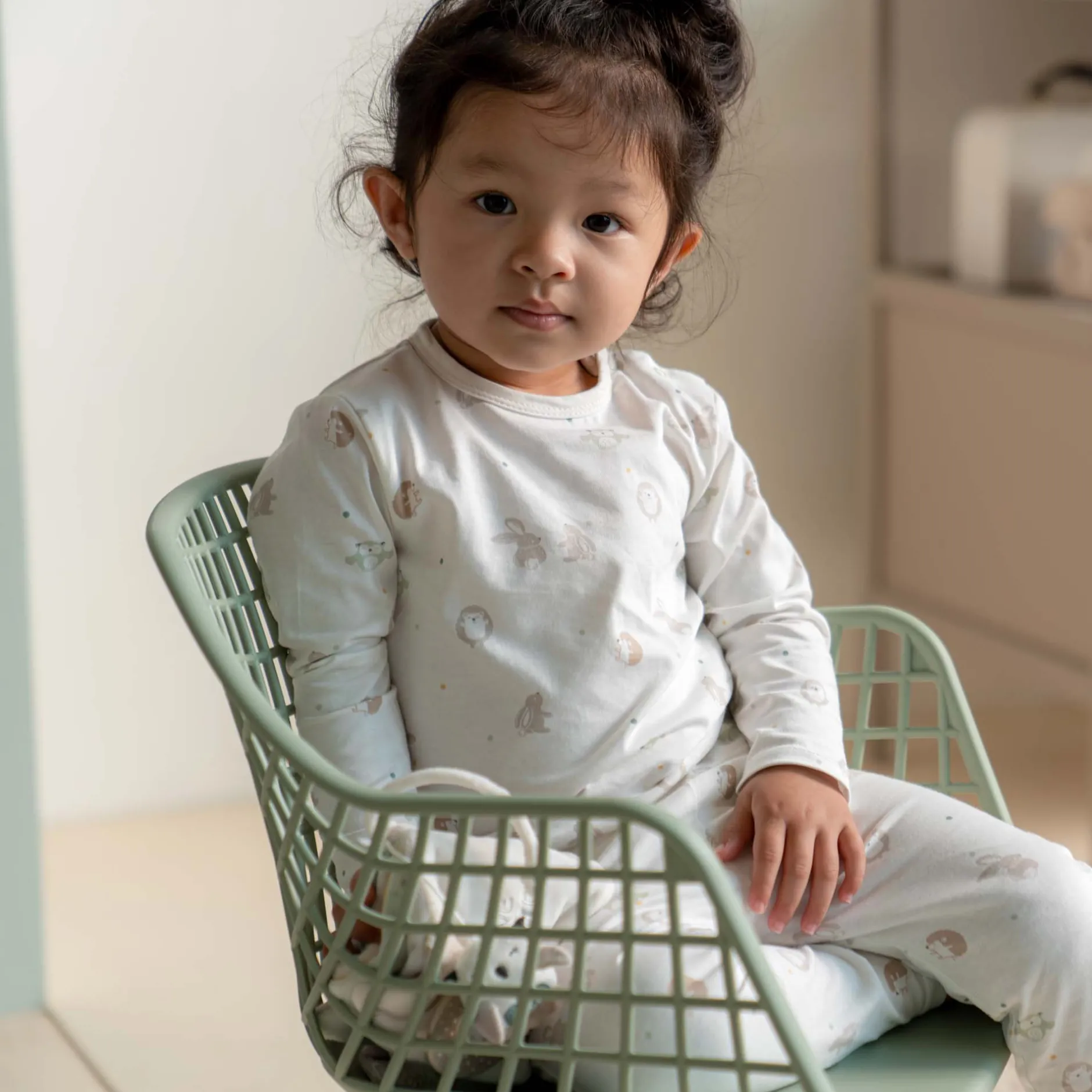 Pyjama's|Pyjama's*Prénatal peuter pyjama Kleine Vriendjes wit Ivory White