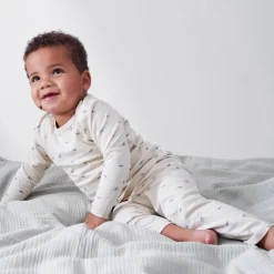 Pyjama's|Pyjama's*Prénatal peuter pyjama kleine dino beige Dark Ecru
