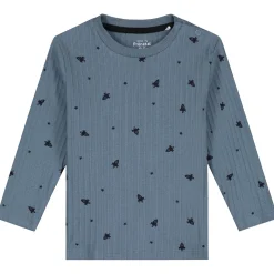Pyjama's|Pyjama's*Prénatal peuter pyjama ruimte rib multi Steel Blue