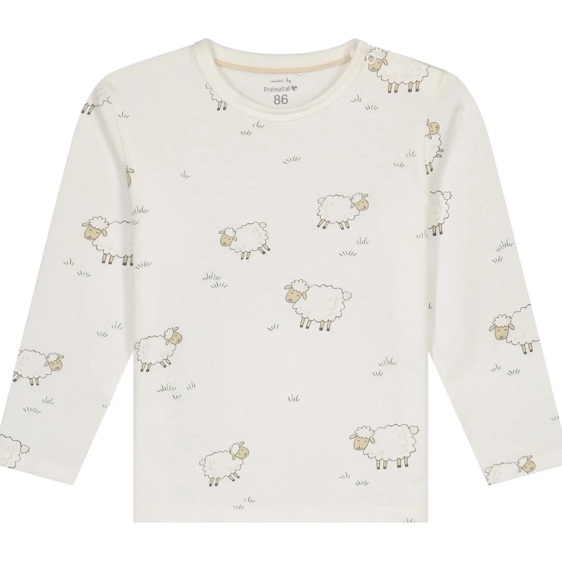 Pyjama's|Pyjama's*Prénatal peuter pyjama Schapen wit Ivory White
