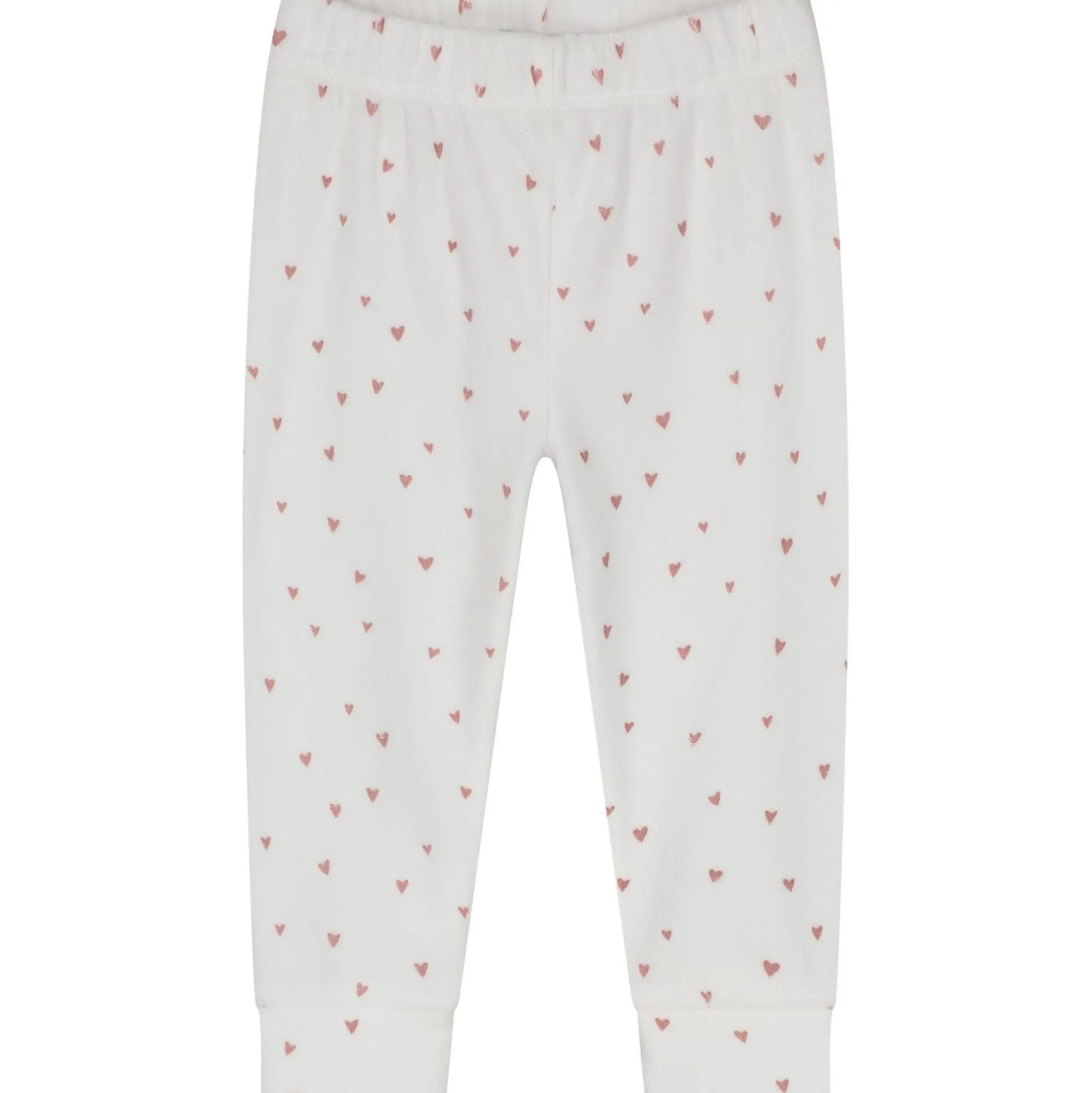 Pyjama's|Pyjama's*Prénatal peuter pyjama velvet hart wit Ivory White