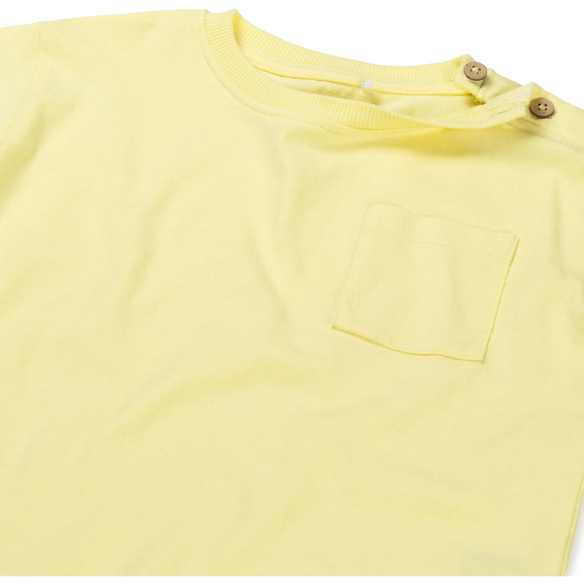 Shirts & Blouses|Shirts & Blouses*Prénatal peuter shirt korte mouwen effen geel Light Lemon Yellow
