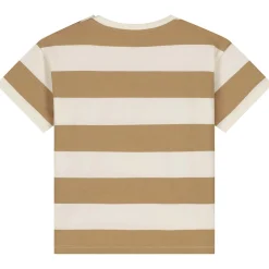 Shirts & Blouses|Shirts & Blouses*Prénatal peuter shirt korte mouwen strepen bruin Dark Yellow Brown