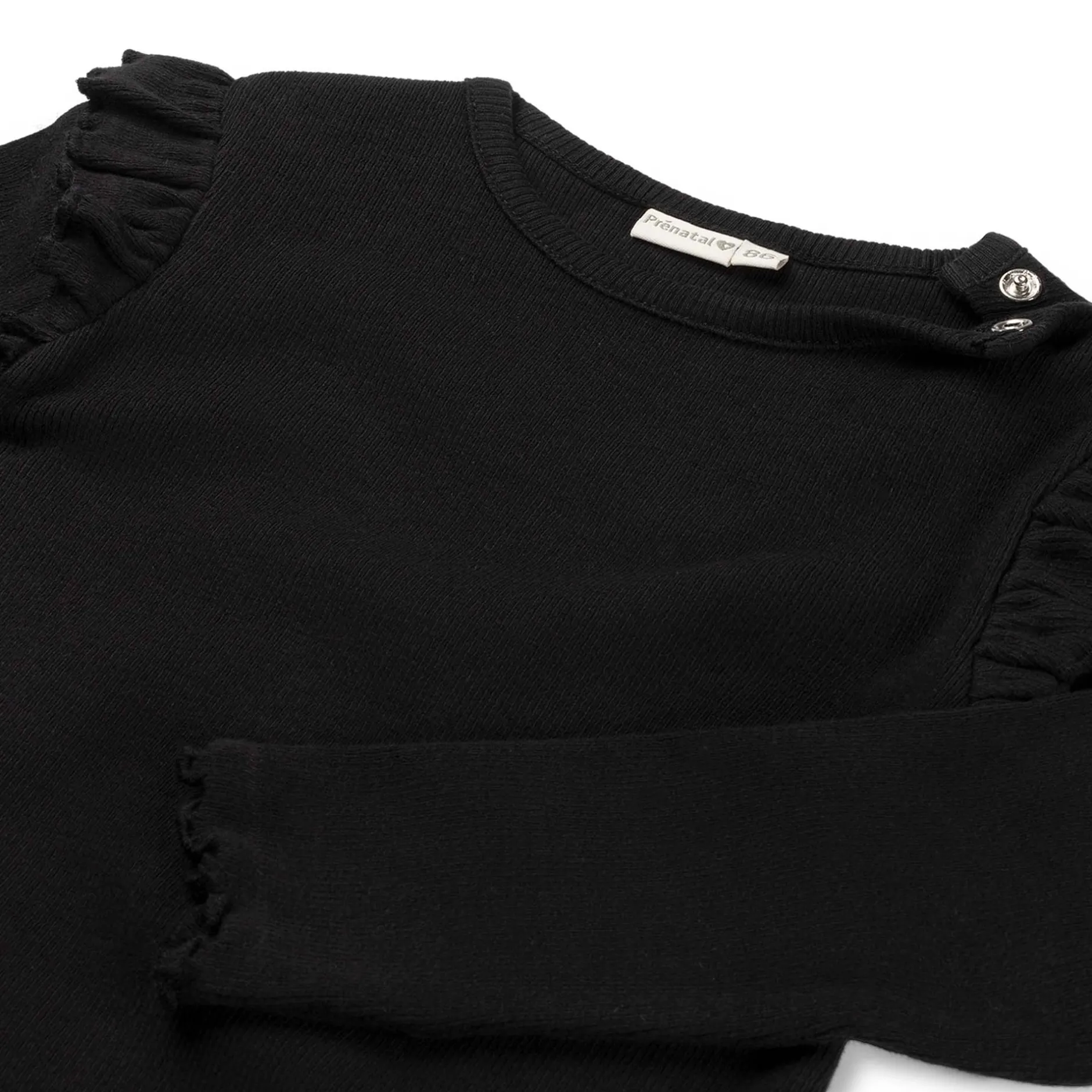 Shirts & Blouses|Shirts & Blouses*Prénatal peuter shirt lange mouwen effen zwart Night Black