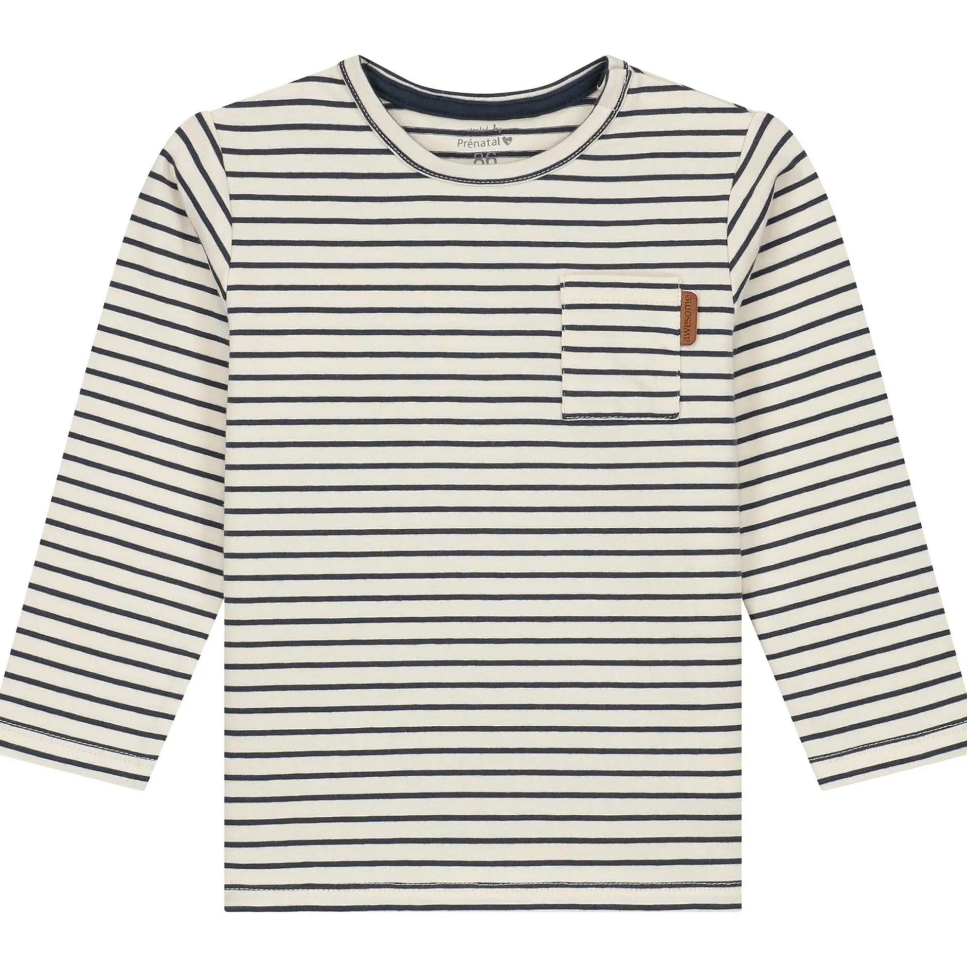 Shirts & Blouses|Shirts & Blouses*Prénatal peuter shirt lange mouwen strepen blauw Dark Bluegrey