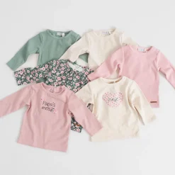 Shirts & Blouses|Shirts & Blouses*Prénatal peuter shirt lange mouwen bloemen multi Dark Mint Green