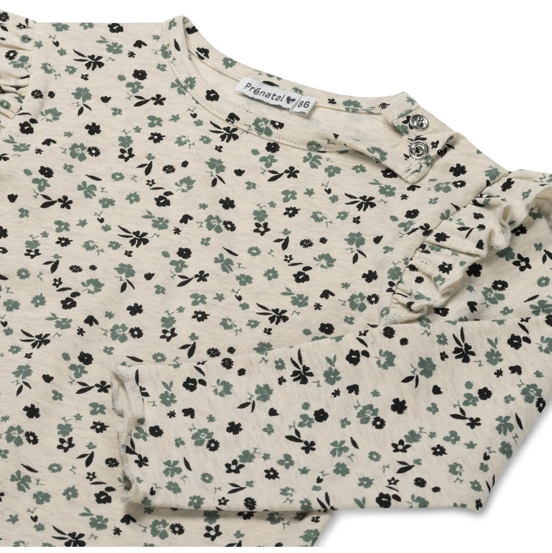 Shirts & Blouses|Shirts & Blouses*Prénatal peuter shirt lange mouwen all over print multi Light Brown Melange