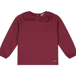 Shirts & Blouses|Shirts & Blouses*Prénatal peuter shirt lange mouwen effen rood Dark Wine Red
