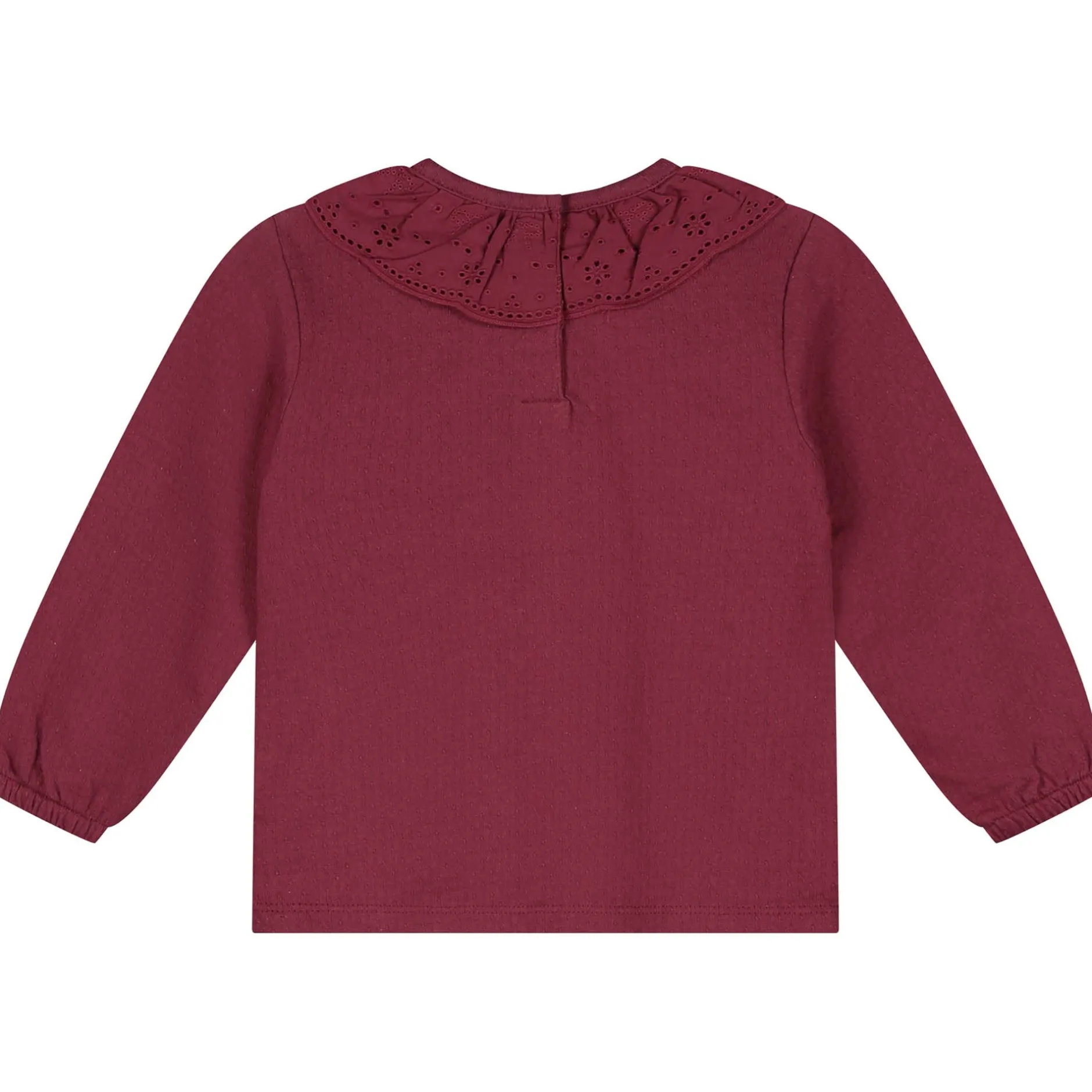 Shirts & Blouses|Shirts & Blouses*Prénatal peuter shirt lange mouwen effen rood Dark Wine Red